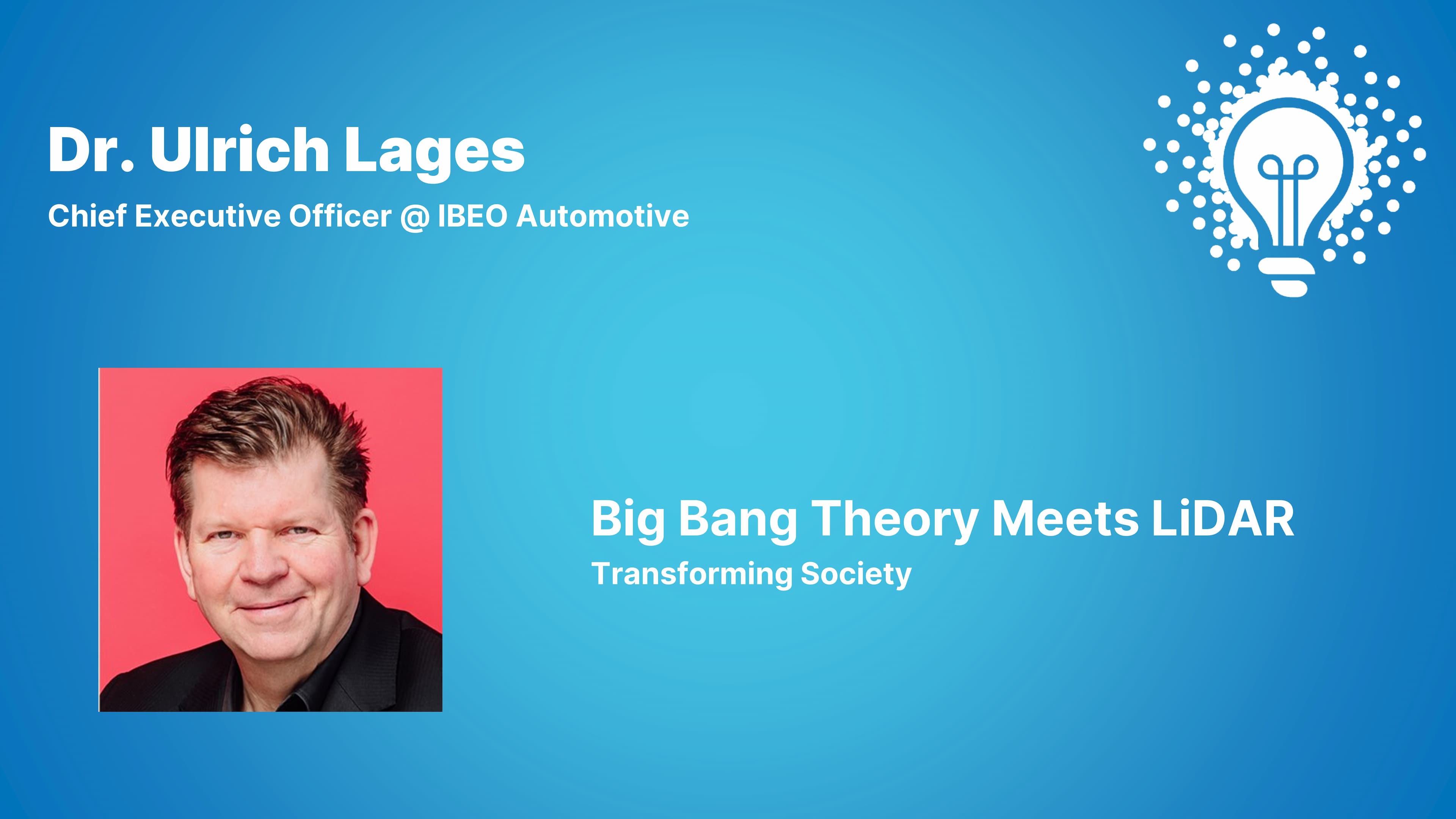 Big Bang Theory meets LiDAR